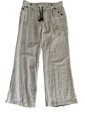Rewind nautical striped wide leg pants